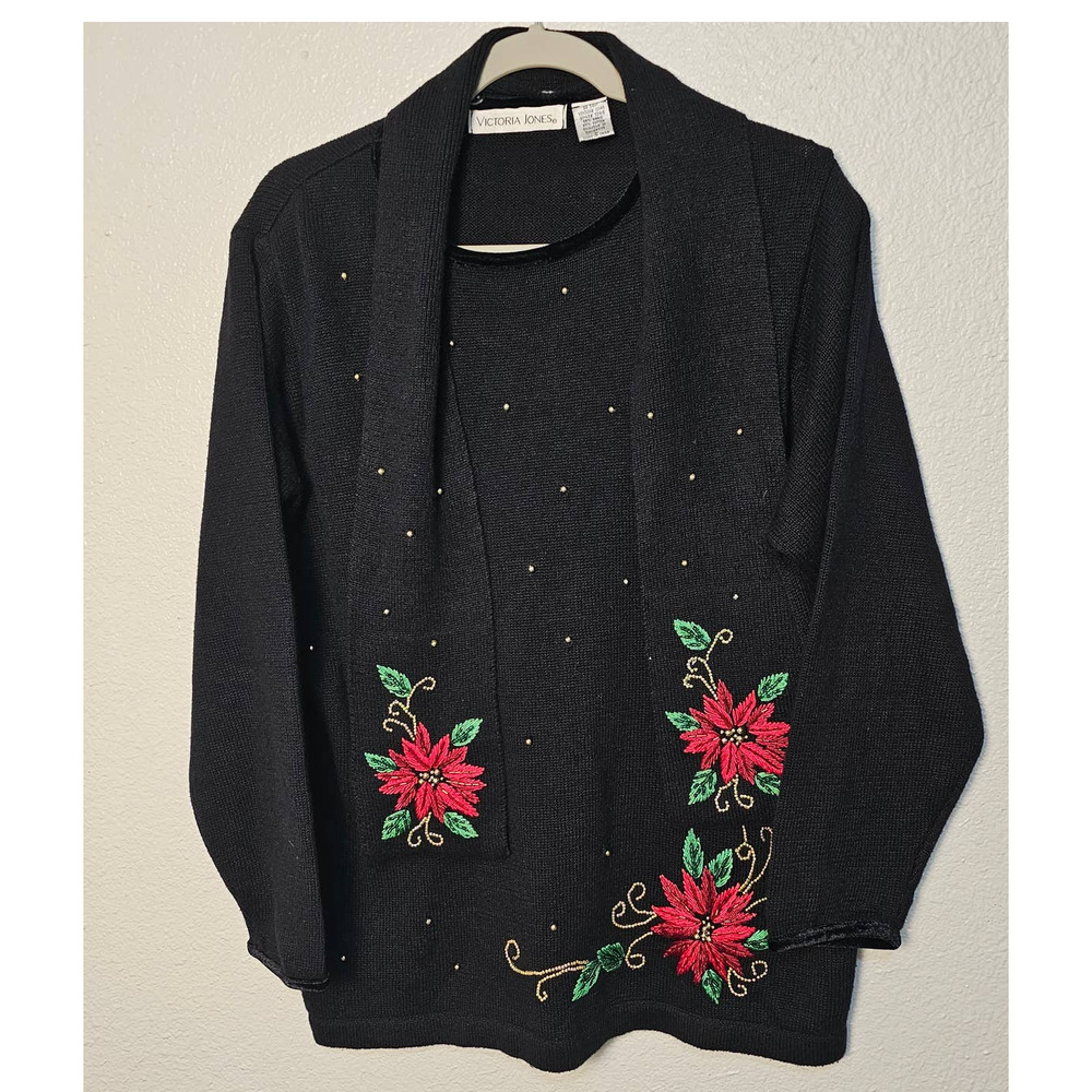 Vintage Victoria‎ Jones Christmas  Sweater Size L